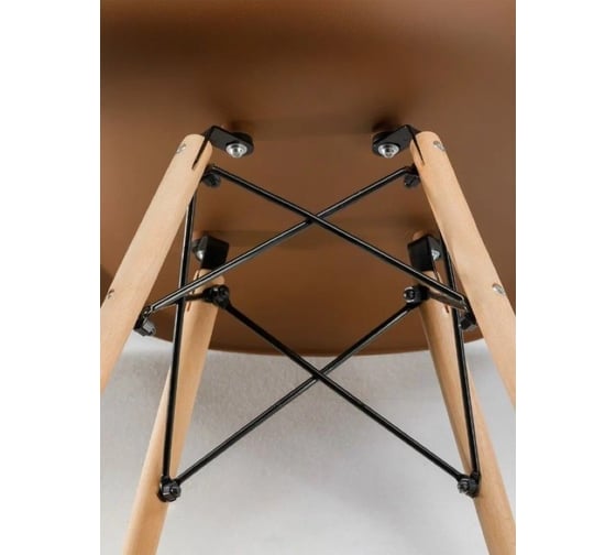 Стул LEON GROUP eames dsw, коричневый, 1 шт LEON1801-BR1