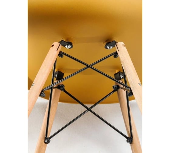 Стул LEON GROUP eames dsw, светло-коричневый (горчичный), 1 шт LEON1801-LB1