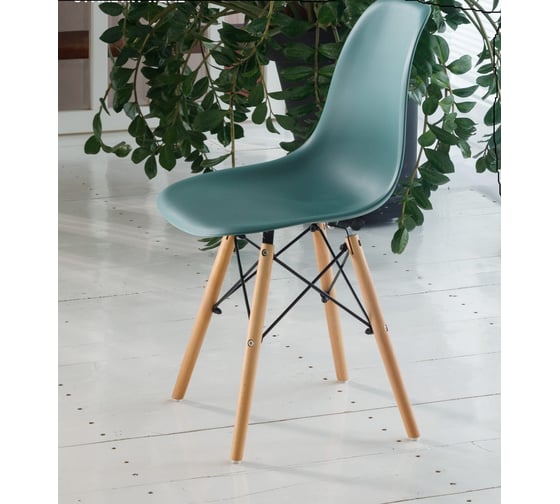Стул LEON GROUP eames dsw, темно-зеленый, 1 шт LEON1801-DGR1