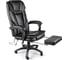 Вибромассажное кресло Calviano 1589 черное с подножкой 2073001589001 1