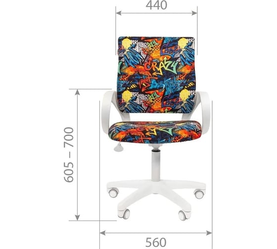 Кресло CHAIRMAN Kids 103 ткань монстры LT 00-07122081