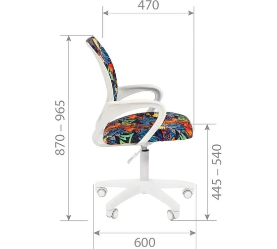 Кресло CHAIRMAN Kids 103 ткань принцессы LT 00-07122082