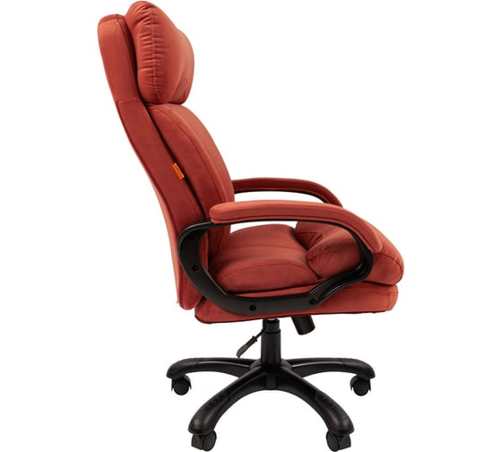 Кресло CHAIRMAN Home 505 ткань Т-28 коралл черный пластик 00-07127988