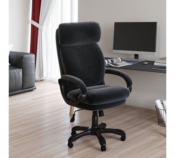 Кресло CHAIRMAN Home 505 ткань Т-84 черный пластик 00-07127990