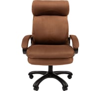 Кресло CHAIRMAN Home 505 ткань Т-14 коричневый черный пластик 00-07127987