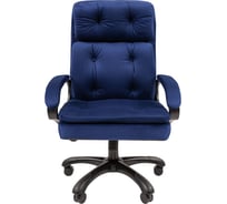 Офисное кресло CHAIRMAN 442 ткань T-82 синий черный пластик 00-07127982