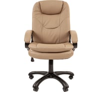 Офисное кресло CHAIRMAN 668 экопремиум бежевый черный пластик 00-07128002