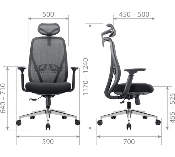 Офисное кресло CHAIRMAN CH585 черный 00-07126997
