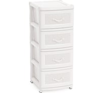 Комод ЗПИ «Альтернатива» 4-х секционный, белый М5507