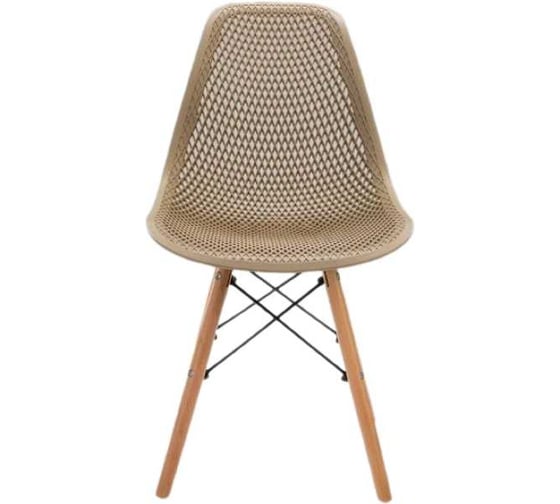Стул LEON GROUP ажурный eames dsw, бежевый, 1 шт. LEON1801A-BE1
