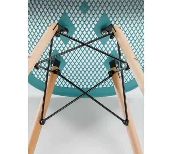 Стул LEON GROUP ажурный eames dsw, бирюзовый, 1 шт. LEON1801A-TU1