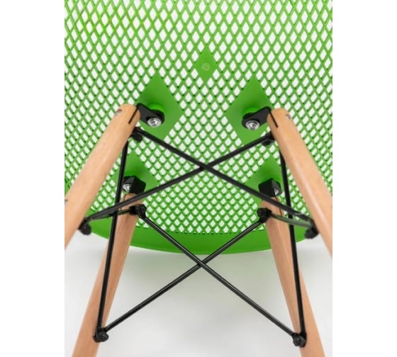Стул LEON GROUP ажурный eames dsw, салатовый, 1 шт. LEON1801A-GREEN1
