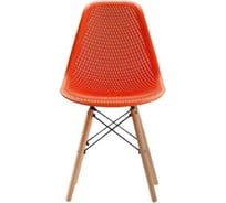 Стул LEON GROUP ажурный eames dsw, оранжево-красный, 1 шт. LEON1801A-RED1