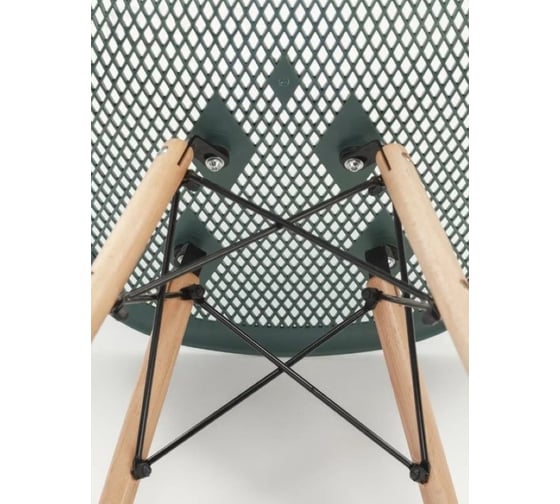 Стул LEON GROUP ажурный eames dsw, темно-зеленый (малахит), 1 шт. LEON1801A-DGR1