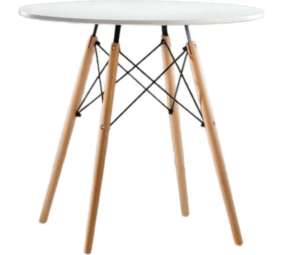 Стол LEON GROUP eames белый, круглый d80 Leon4100-WH 1