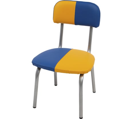 Детский стул MODULE`S TYLE 1 группа, синий/желтый/хром ВИ0044