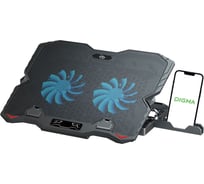 Подставка для ноутбука DIGMA D-NCP150-2 15.6 дюйма 360x260x27 мм 38дБ 2xUSB 2x120 мм FAN 650 г металл/пластик 1914403