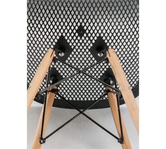 Стул LEON GROUP ажурный eames dsw, черный, 1 шт. LEON1801A-BL1