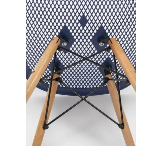 Стул LEON GROUP ажурный eames dsw, темно-синий (синий), 1 шт. LEON1801A-DBL1