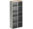 Шкаф MODER flash большие алюминиевые двери цвет rovere cafe FLS332.E 1