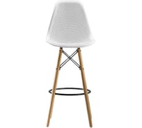 Барный стул LEON GROUP ажурный, в стиле eames dsw, белый, 1 шт. LEON1801BA-WH1