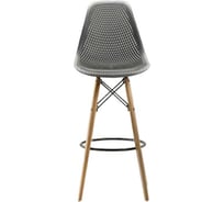 Барный стул LEON GROUP ажурный, в стиле eames dsw, графит, 1 шт. LEON1801BA-GRAPH1