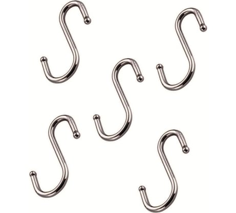 Крючок для кухни Trodos ае-414 одинарный, диаметр 16 мм, 5 шт., хром 101326