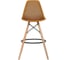 Барный стул LEON GROUP ажурный, в стиле eames dsw, горчичный, 1 шт. LEON1801BA-GOR1 1