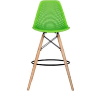 Барный стул LEON GROUP ажурный, в стиле eames dsw, салатовый, 1 шт. LEON1801BA-GREEN1
