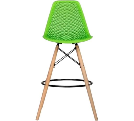 Барный стул LEON GROUP ажурный, в стиле eames dsw, салатовый, 1 шт. LEON1801BA-GREEN1