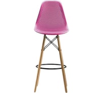Барный стул LEON GROUP ажурный, в стиле eames dsw, сиреневый, 1 шт. LEON1801BA-PIN1