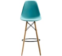 Барный стул LEON GROUP в стиле eames dsw, бирюзовый, 1 шт. LEON1801B-TU1