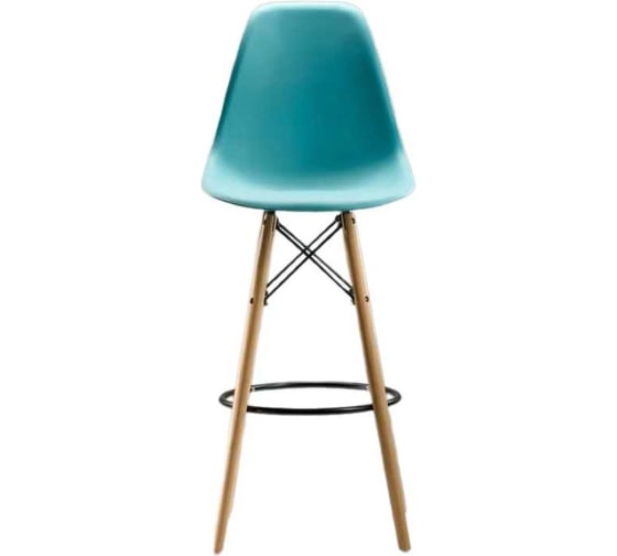 Барный стул LEON GROUP в стиле eames dsw, бирюзовый, 1 шт. LEON1801B-TU1 1