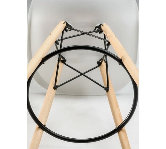 Барный стул LEON GROUP в стиле eames dsw, белый, 1 шт. LEON1801B-WH1