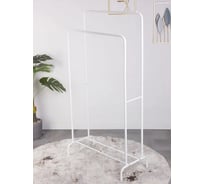 Напольная вешалка для одежды UNISTOR мир 2 двойная, цвет белый 219603