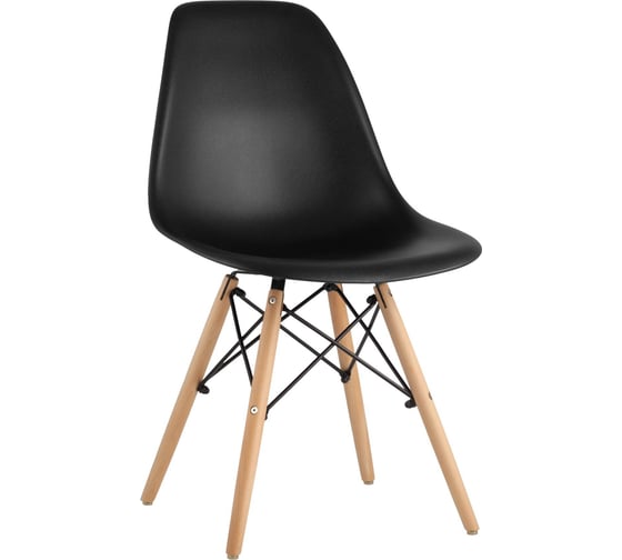Обеденный стул для кухни Стул Груп dsw style v черный, разборный фрейм, 4 шт. Y801-V SEAT black BOX