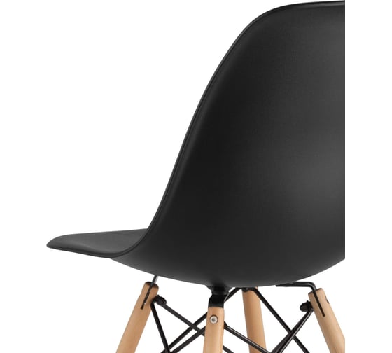 Обеденный стул для кухни Стул Груп dsw style v черный, разборный фрейм, 4 шт. Y801-V SEAT black BOX