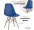 Обеденный стул для кухни Стул Груп dsw style v синий, разборный фрейм Y801-V SEAT navy 2