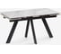 Стол Woodville невис 140(200)х80x76 creto statuario cara polished черный 553538 1
