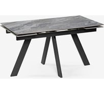 Стол Woodville невис 140(200)х80x76, оробико/черный 553537