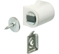 Магнитная защелка Hafele белая, 3-4 кг, артикул 246.13.720, упаковка 10 шт. 246.13.01X