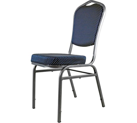 Стул MODULE`S TYLE Банкетный корона синяя/серый металлик ВИ0029