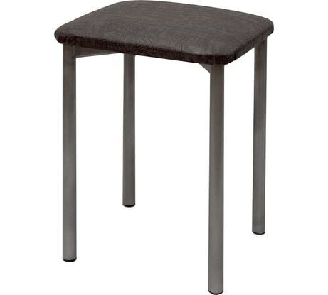 Табурет MODULE`S TYLE Усиленный 22, серо-коричневый крок/хром ВИ0063