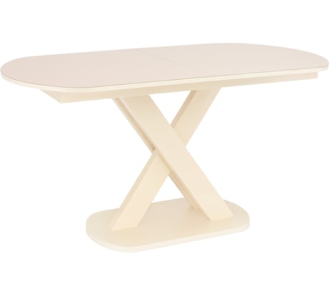 Раздвижной стол Leset Лесь металл Кремовый, стекло Кремовое 24399