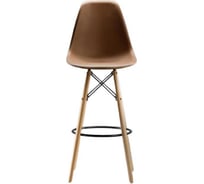 Барный стул LEON GROUP в стиле eames dsw, коричневый, 1 шт. LEON1801B-BR1