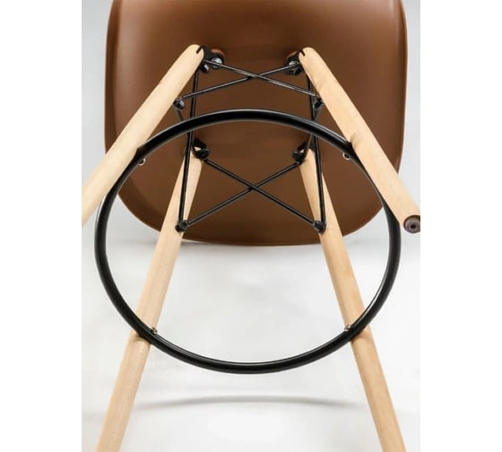 Барный стул LEON GROUP в стиле eames dsw, коричневый, 1 шт. LEON1801B-BR1
