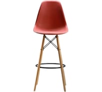 Барный стул LEON GROUP в стиле eames dsw, кирпичный, 1 шт. LEON1801B-RBR1