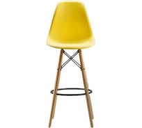 Барный стул LEON GROUP в стиле eames dsw, желтый, 1 шт. LEON1801B-YE1