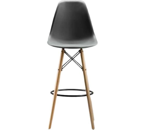 Барный стул LEON GROUP в стиле eames dsw, графит, 1 шт. LEON1801B-GR1 1