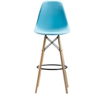 Барный стул LEON GROUP в стиле eames dsw, голубой, 1 шт. LEON1801B-BLU1